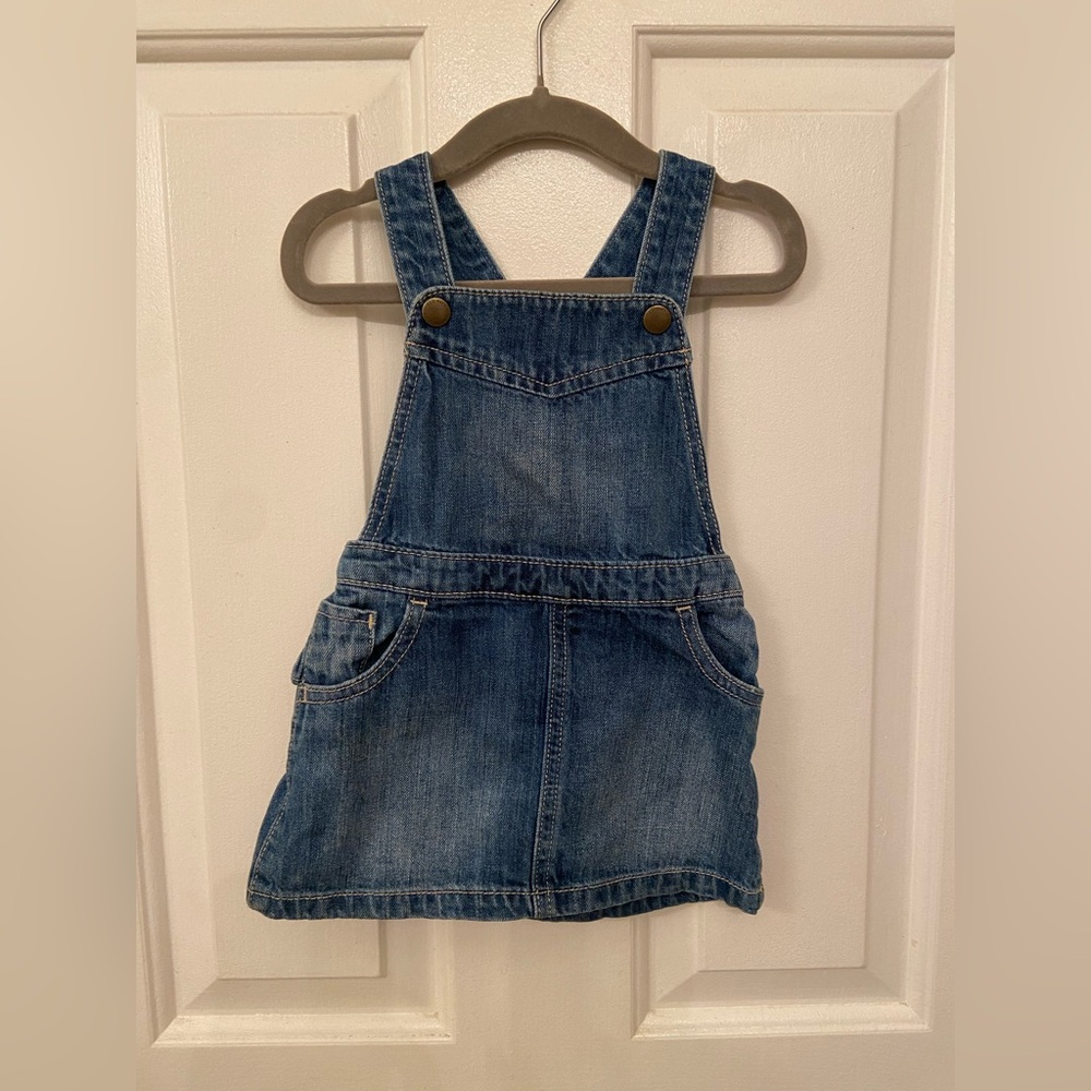 Old Navy Blue Denim Kids Overalls dress